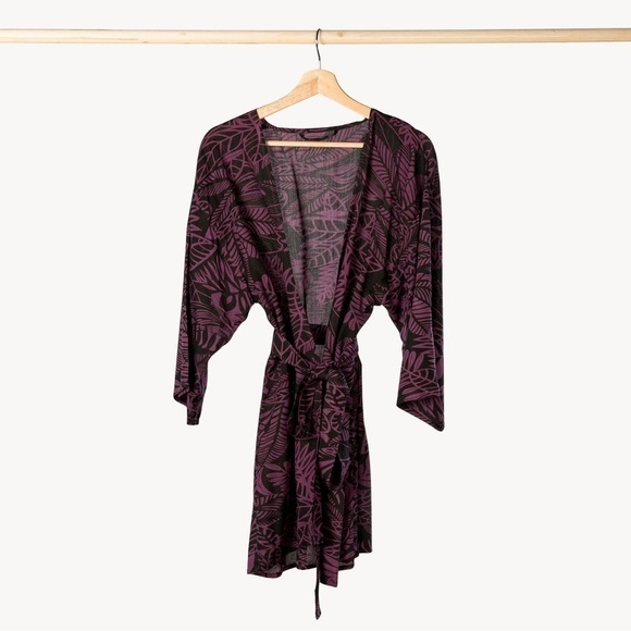 Pokoloko Cover-Up Kimono Mulberry Purple - Picture 1 of 10